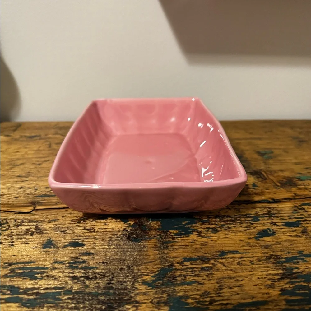Pink Rectangular Ceramic Dish - Picture 6 of 7